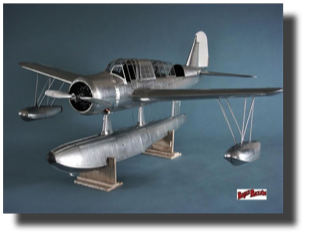 Vought OS2U Kingfisher. Scratch built in aluminum by Rojas Bazán. 1:15 scale.